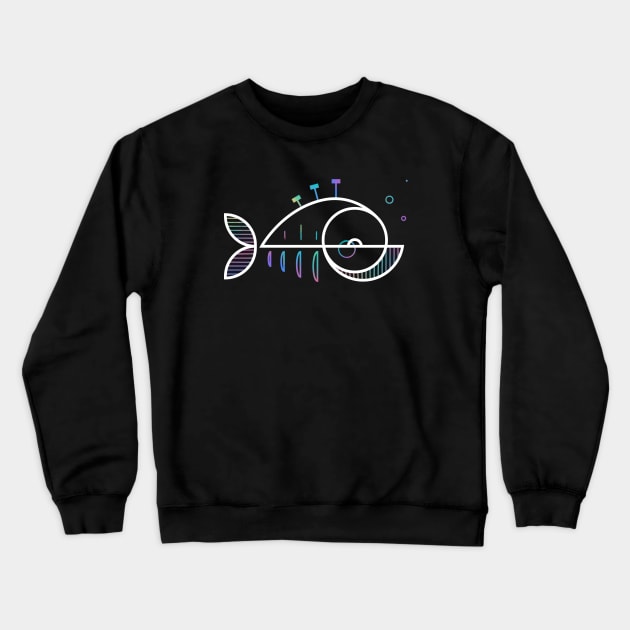 Weird Fishes #2 Crewneck Sweatshirt by Stina Jones